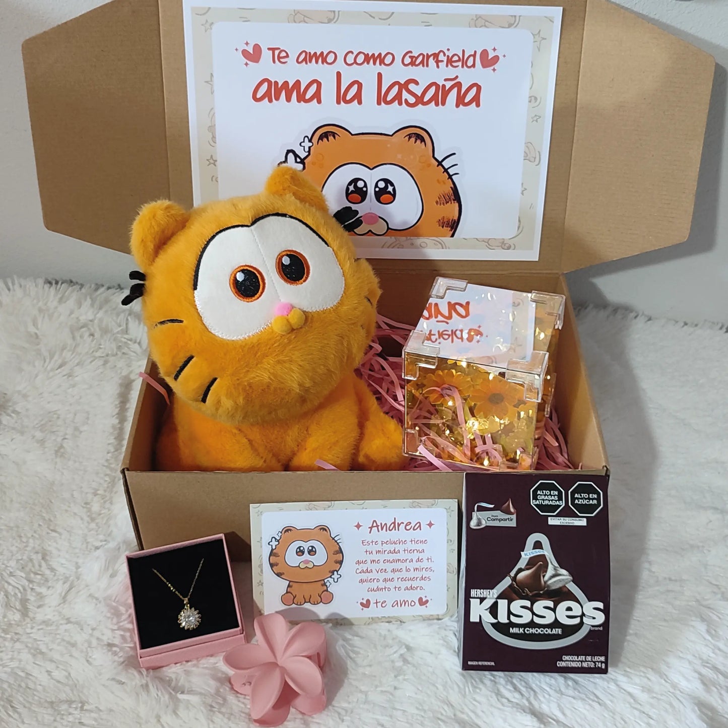 Cubo girasol+ Garfield bebé
