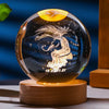 ESFERA DE CRISTAL 8CM DE SIGNOS ZODIACALES