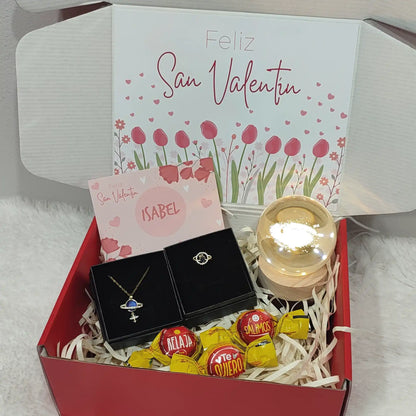 Box lámpara Planeta + joyería